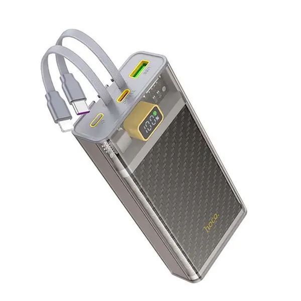 Power bank 20000 mAh Hoco J104A PD 20W+QC 3.0 22.5W Bipow Display black 36451 фото