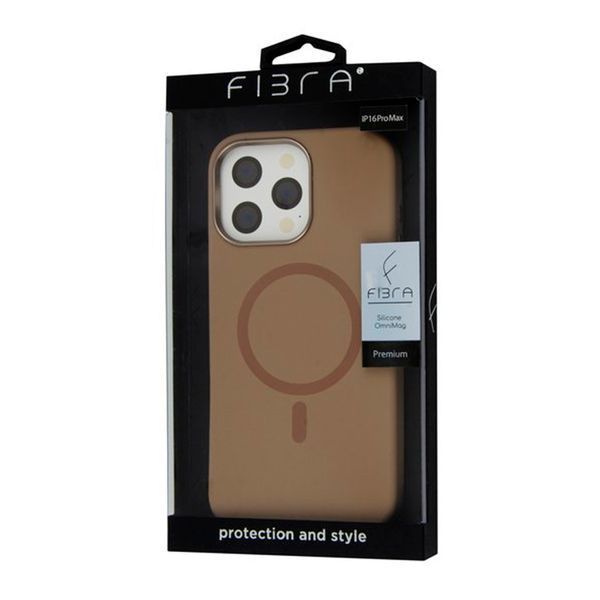 Силікон iPhone 17 Pro Max with MagSafe Fibra OmniMag black 46607 фото