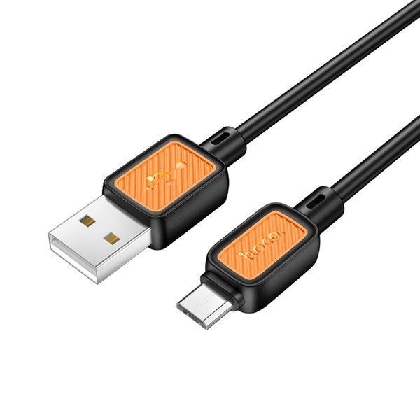 USB Cable Hoco Micro usb X108 2.4A 1m black 41183 фото