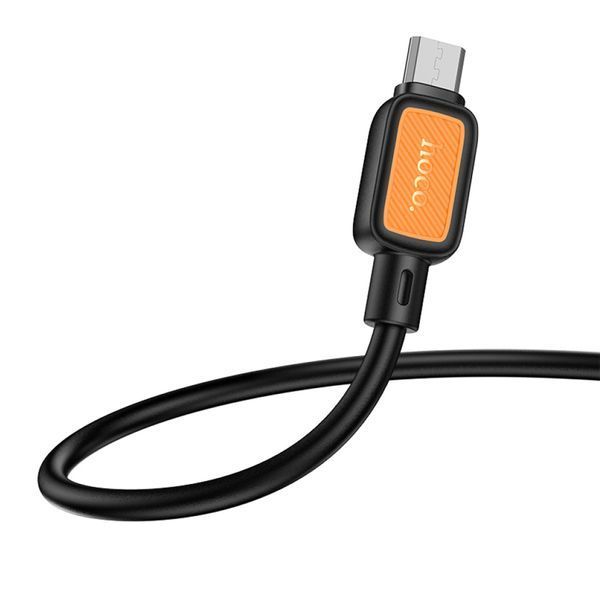USB Cable Hoco Micro usb X108 2.4A 1m black 41183 фото