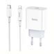 МЗП Hoco C76A Plus PD 20W/3A (1USB-C) + cable Type-C to Lightning white 27929 фото 2
