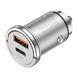 АЗП Hoco NZ10 PD 45W+QC 3.0 (1USB-1USB-C) grey 36308 фото 3