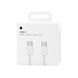 Cable Apple 60W Type-C to Type-C 1m Woven Fabric white 39159 фото 1