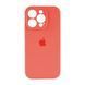 Silicone case Full camera iPhone 14 peach 43512 фото