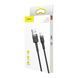 USB Cable Baseus Cafule Lightning 1.5A (2m) gray/black 00616 фото 1