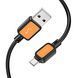 USB Cable Hoco Micro usb X108 2.4A 1m black 41183 фото 2