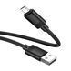 USB Cable Hoco Micro usb X122 2.4A 1m black 44118 фото 4