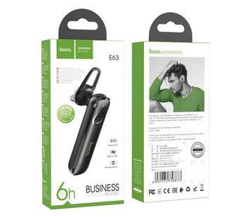 Bluetooth гарнітура Hoco E63 black 27491 фото