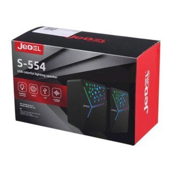 Колонка для комп'ютера Jedel S-554 RGB black 42859 фото