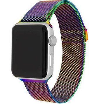 Ремінець Apple watch 42/44/45mm Milanese Loop colorful 35079 фото