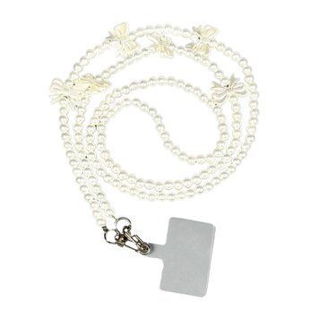 Ремiнець-перлина з карабiном для смартфона white 41353 фото