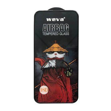 Скло Weva AirBag iPhone 13 Pro Max/14 Plus black з бортиками 41208 фото