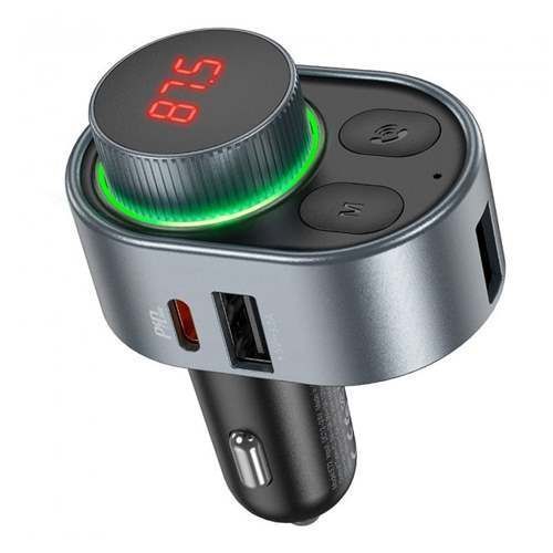 FM трансмістер Bluetooth Hoco E72 PD30W QC3.0 black 30159 фото