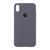 Silicone case Full iPhone X/XS dark grey 40003 фото