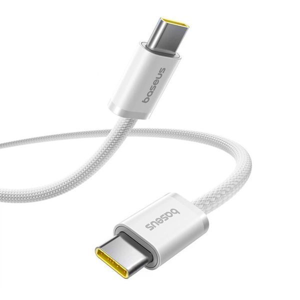 Cable Baseus Dynamic 4 Fast Charging Type-C to Type-C 100W (1m) white 45961 фото