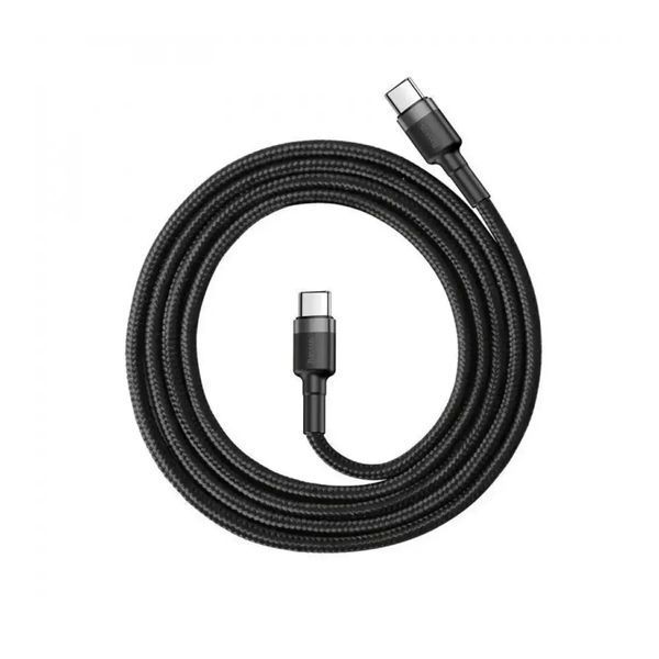 Cable Baseus Cafule Type-C to Type-C PD 2.0 60W (1m) gray/black 07132 фото