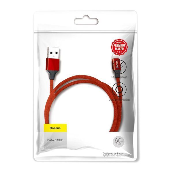 Кабель Baseus Yiven Lightning 2.0A (1.8m) red 19622 фото