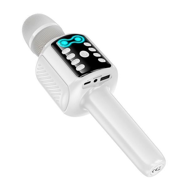 Мікрофон bluetooth Hoco L24 white 47318 фото