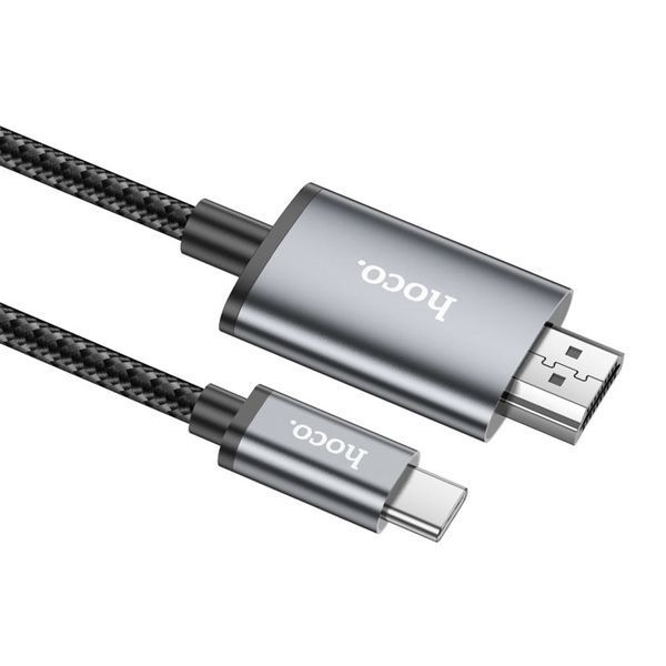 Перехідник Hoco UA27 Type-C to HDMI gray 07656 фото