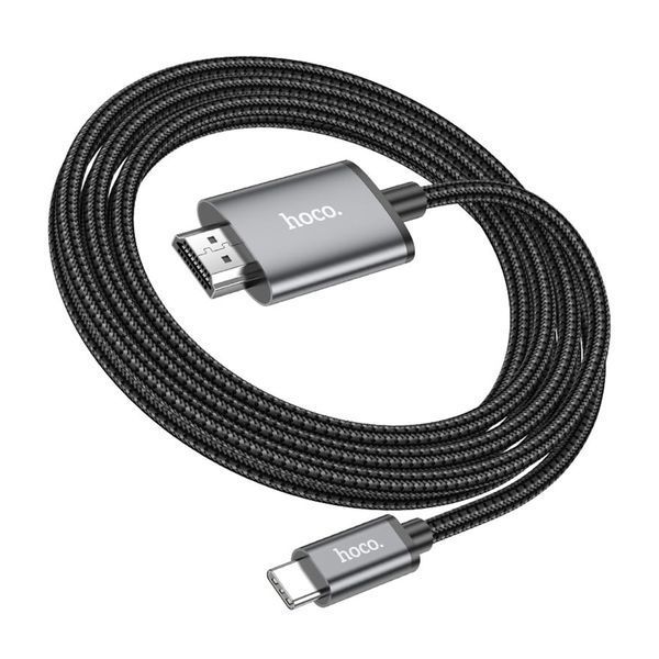Перехідник Hoco UA27 Type-C to HDMI gray 07656 фото