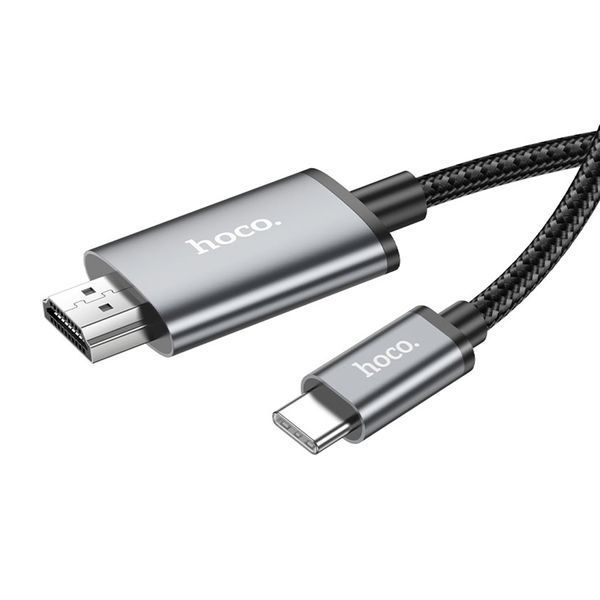 Перехідник Hoco UA27 Type-C to HDMI gray 07656 фото