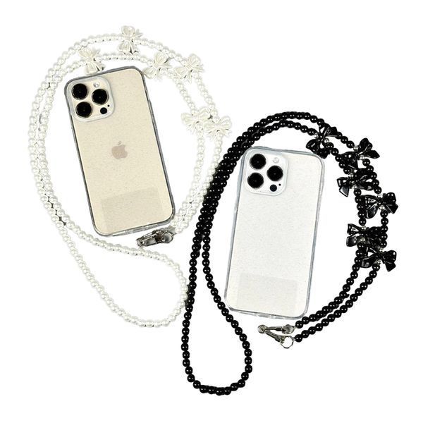Ремiнець-перлина з карабiном для смартфона white 41353 фото