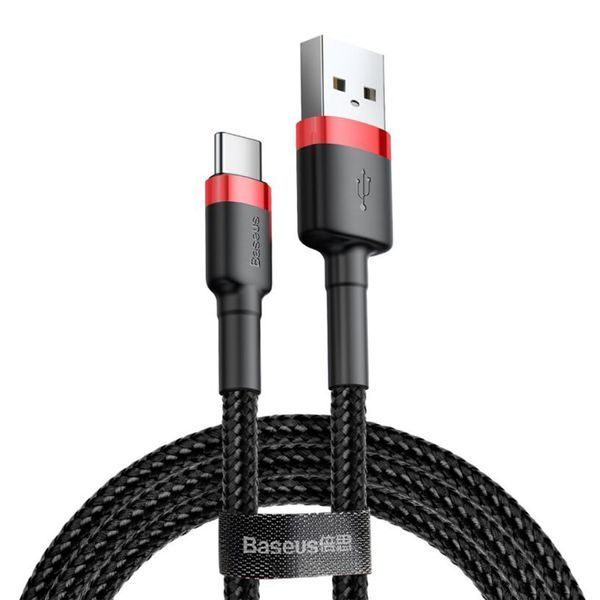USB Cable Baseus Cafule Type-C 2A (3m) red/black 07112 фото