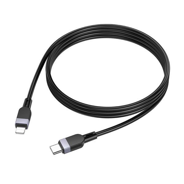 USB Cable Hoco Lightning X109 2.4A 1m black 38459 фото