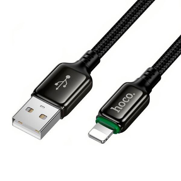 USB Cable Hoco Lightning X127 1m black 46814 фото