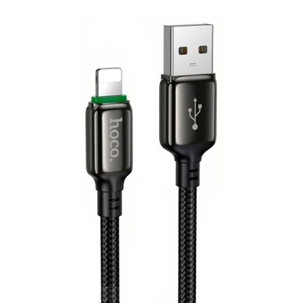USB Cable Hoco Lightning X127 1m black 46814 фото