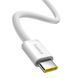 Cable Baseus Dynamic 4 Fast Charging Type-C to Type-C 100W (1m) white 45961 фото 4