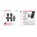 Мікрофон петличний bluetooth Borofone BFK12/ 2 шт/ Lightning/Type-C black 35834 фото 1