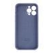 Silicone case Full camera iPhone 15 Pro blue grey 00076 фото 2