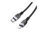 USB Cable Hoco Lightning X109 2.4A 1m black 38459 фото 3