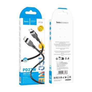 Cable Hoco Type-C to Lightning X109 PD 27W 1m black 38831 фото
