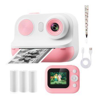 Дитячий фотоапарат Palaroid D21 + з функцією друку pink 48936 фото