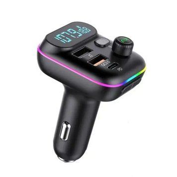 FM трансмістер Bluetooth FM-C29 black 33589 фото