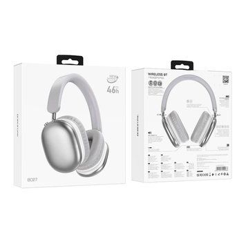 Навушники Big Bluetooth Borofone BO27 Rhyme silver 45608 фото