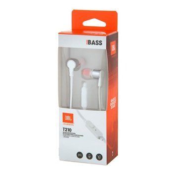 Навушники JBL T210 + мік white UA 33336 фото