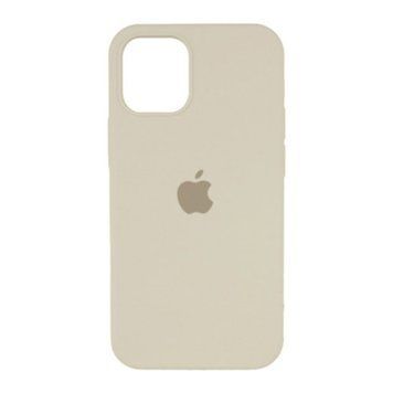 Silicone case Full iPhone 12/12 Pro antique white 24731 фото