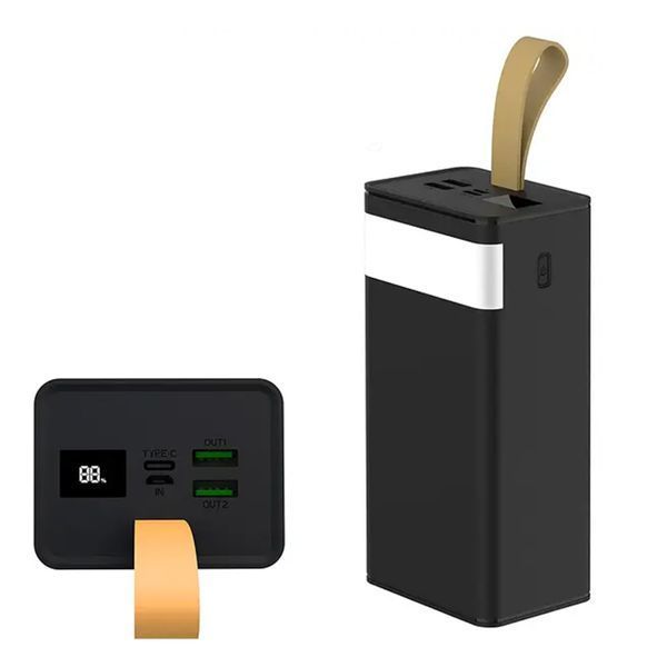 Power bank 40 000 mAh XO PR130 22.5W PD20W+QC3.0 LED Lamp LED Display black 36312 фото