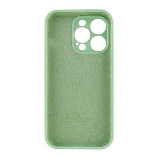 Silicone case Full camera iPhone 15 Pro Max pistachio 35540 фото