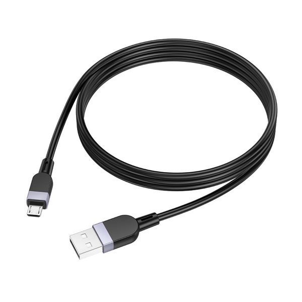 USB Cable Hoco Micro usb X109 2.4A 3m black 38596 фото