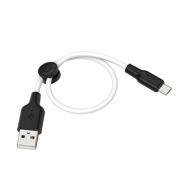 USB Cable Hoco Micro usb X21 2.4A 0.25m black-white 22350 фото