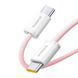 Cable Baseus Dynamic 4 Fast Charging Type-C to Type-C 100W (1m) pink 45962 фото 3