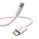 Cable Baseus Dynamic 4 Fast Charging Type-C to Type-C 100W (1m) pink 45962 фото 4