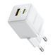 МЗП Baseus Palm Fast Charger 20W (USB-1USB-C) + Cable Type -C to Type -C 60W (1m) white 40779 фото 3
