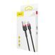 USB Cable Baseus Cafule Type-C 3A (1m) red/black 05843 фото 1