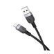 USB Cable Hoco Micro usb X109 2.4A 3m black 38596 фото 2