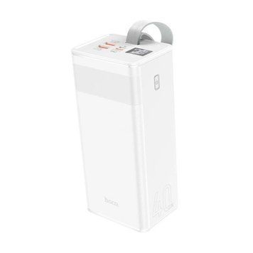 Power bank 50 000 mah Hoco J86A 2,5 W PD/QC 3.0 фонарик, дисплей 2USB/Type-C white 00181 фото